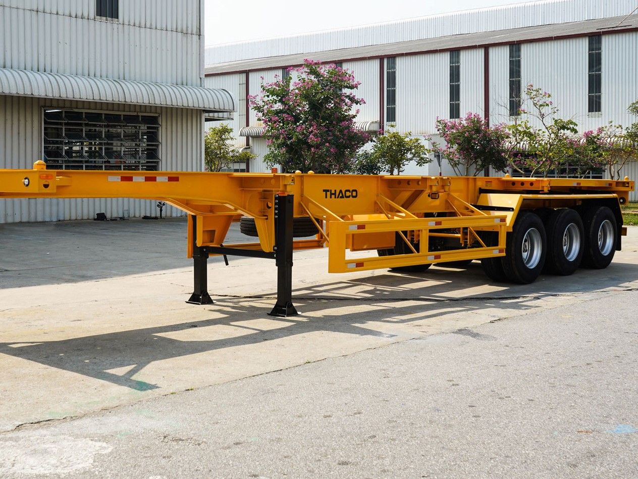 XE SƠ MI RƠ MOÓC THACO CHỞ CONTAINER 45 FEET | 3 TRỤC | 12 KHÓA – THACO ...
