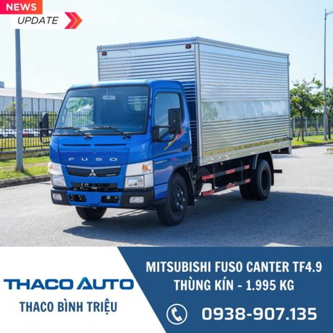Xe tải thùng kín Mitsubishi Fuso Canter TF4.9 