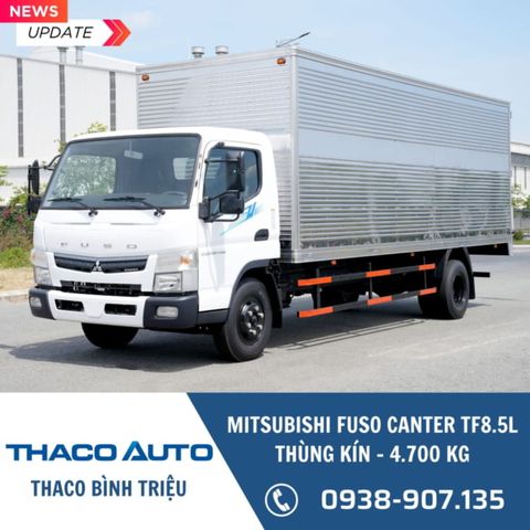 Xe tải Mitsubishi 5 tấn | Fuso Canter TF8.5L | Thùng kín 