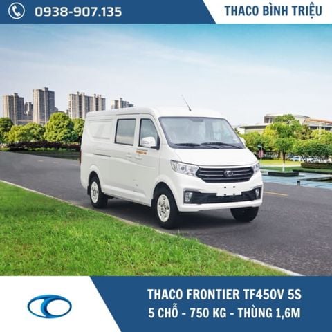 XE TẢI VAN THACO 5 CHỖ | TF450V 5S | 750 KG | THÙNG 1,6M