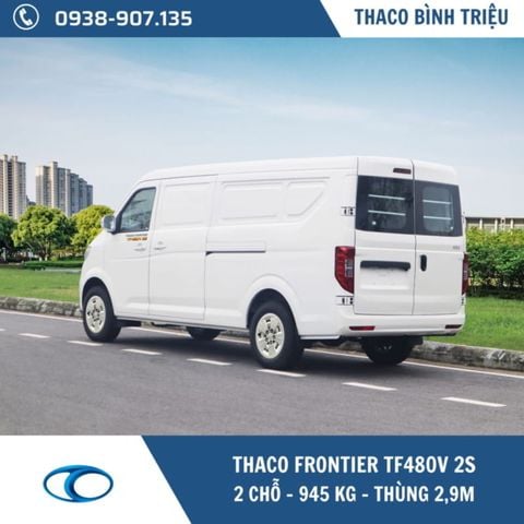 XE TẢI VAN THACO 2 CHỖ | TF480V 2S | 945 KG | THÙNG DÀI 2,9 M 