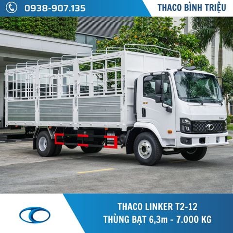 Xe tải Thaco 7 tấn | Linker T2-12 | Thùng bạt 6,3 m 