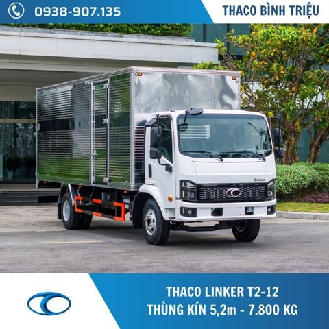 Xe tải Thaco 7 tấn | Linker T2-12 | Thùng kín 5,2 m