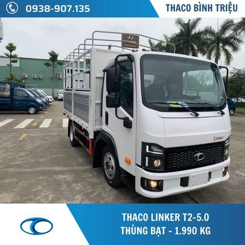 Xe tải Thaco 1.9 tấn | Linker T2-5.0 | Thùng mui bạt dài 3,62 m