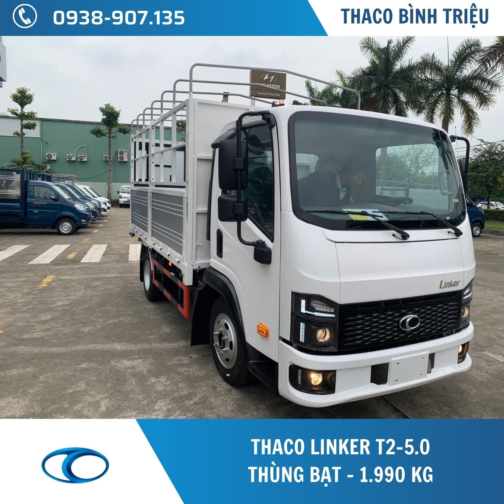 XE TẢI 1.9 TẤN THACO LINKER T2-5.0  - THÙNG BẠT