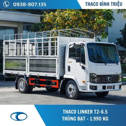 Xe tải Thaco 1.9 tấn | Linker T2-6.5 | Thùng bạt 4,45 m