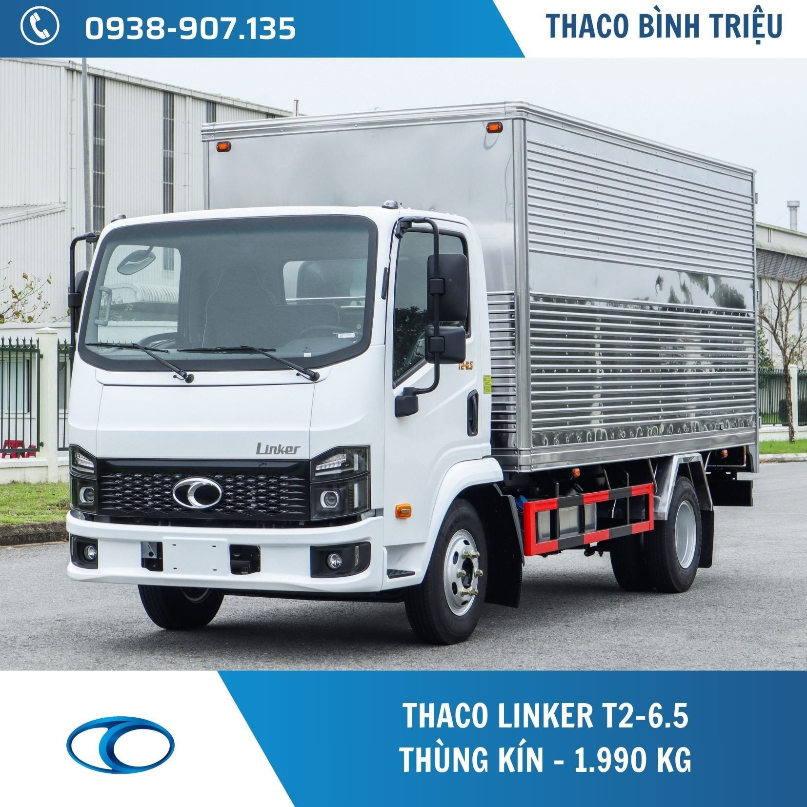XE TẢI 1.9 TẤN THACO LINKER T2-6.5 - THÙNG KÍN