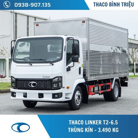 Xe tải Thaco 3.5 tấn | Linker T2-6.5 | Thùng kín 4,45 m 