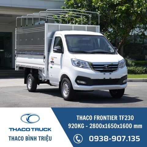 Xe tải THACO Frontier TF230 | Thùng mui bạt | Xe tải 920 kg 