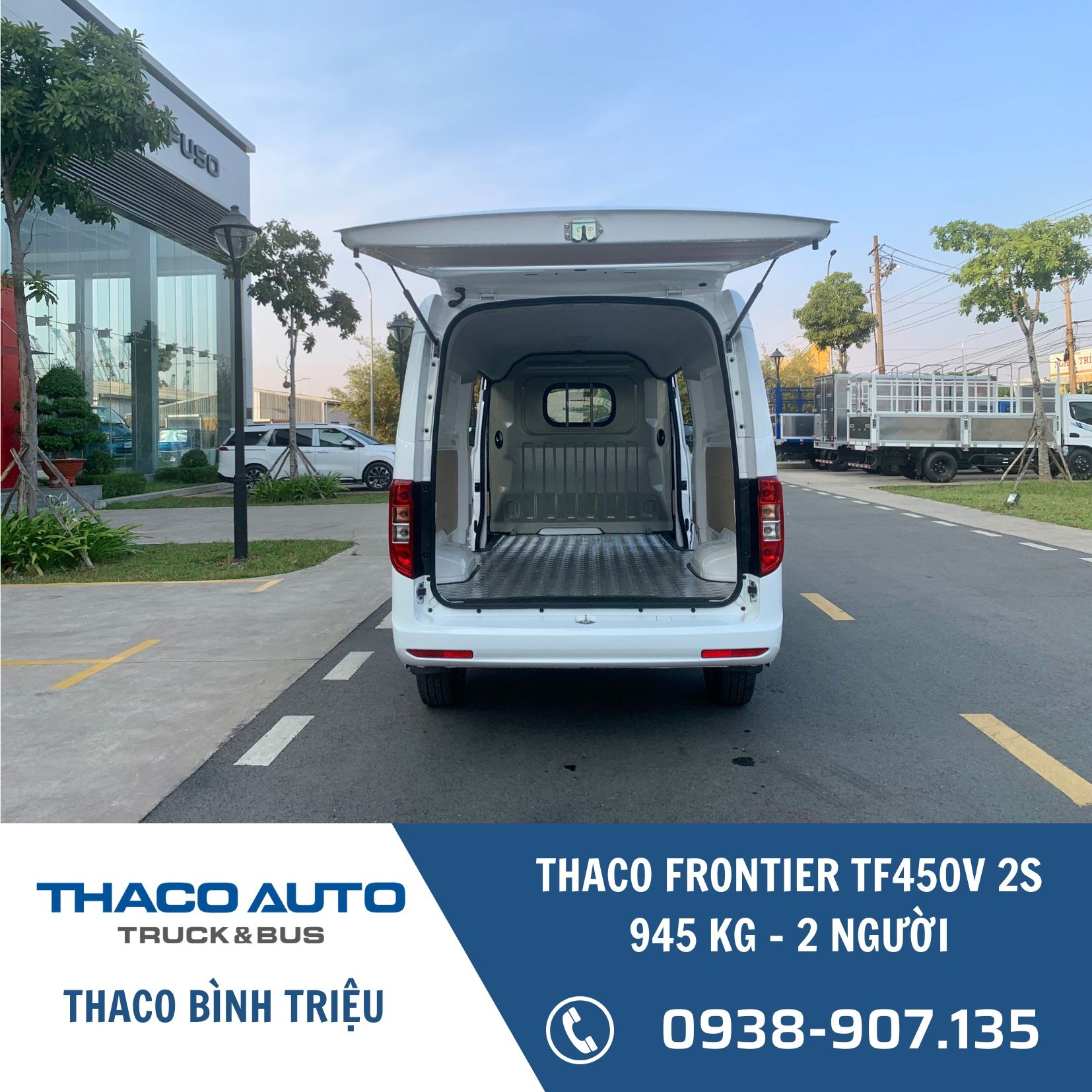 Xe tải Van Thaco Frontier TF450 V 2S | Xe van 2 chỗ | Không bị cấm tải ...