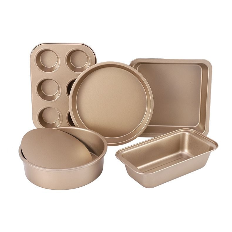 Set 5 Khuôn Nướng Bánh Thép Cacbon Chống Dính