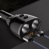  Bộ Chia Tẩu Sạc 2 Cổng USB Đa Năng Màn Hình Điện Tử HY-16 