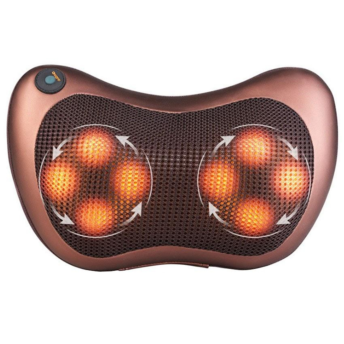 Gối Massage Hồng Ngoại 8 Bi Thiết Kế Gọn Nhẹ, Dễ Sử Dụng