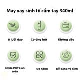  Máy Xay Sinh Tố Cầm Tay 340ml Sạc Pin Tiện Lợi 