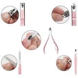  Bộ Bấm Móng Tay Chân Màu Hồng 18 Món Cao Cấp 
