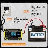  Sạc Bình Ắc Quy 12V 24V FOXSUR Tự Ngắt Thông Minh 4-150Ah N196 