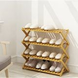  Kệ Giày Dép Gỗ Tre Nhiều Tầng Gấp Gọn Thông Minh 