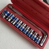  Bộ Khẩu (Bộ Tuýp) 10 Món 1/2" Cần L Hỗ Trợ Thợ Máy 