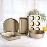  Set 5 Khuôn Nướng Bánh Thép Cacbon Chống Dính 