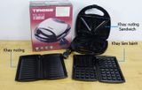  Máy Nướng, Kẹp Bánh 3 Chức Năng Tiross TS513 