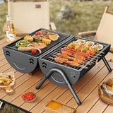  Bếp Nướng Than Hoa Dã Ngoại Ngoài Trời Chất Liệu Thép Không Gỉ 