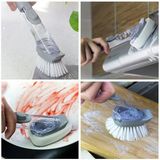  Cọ Rửa Chén Đa Năng Có Cán Đựng Xà Phòng Tiện Lợi 