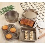 Set 5 Khuôn Nướng Bánh Thép Cacbon Chống Dính 