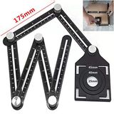  Thước Đo 6 Góc Gấp Lỗ Định Vị Đa Năng Bằng Hợp Kim Nhôm 