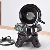  Bộ Ấm Chén Trà Đạo Cối Xay Họa Tiết Sang Trọng 