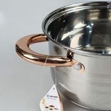  Bộ Nồi 6 Món Dùng Cho Mọi Loại Bếp Kèm Nắp Kính Chịu Lực 