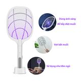  Vợt Muỗi Thông Minh Kiêm Đèn Ngủ, Đèn Bắt Muỗi Tự Động 