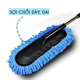  Chổi Lau Rửa Xe Ô Tô Nano Siêu Mịn, Cán Chỉnh Độ Dài 