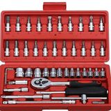  Bộ Tuýp 1/4" Inch 46 Món Đa Năng Dùng Sửa Chữa Ô Tô Xe Máy 