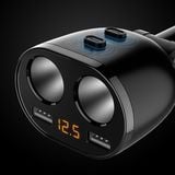  Bộ Chia Tẩu Sạc 2 Cổng USB Đa Năng Màn Hình Điện Tử HY-16 