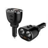  Bộ Chia Tẩu Sạc 2 Cổng USB Đa Năng Màn Hình Điện Tử HY-16 