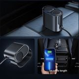  Tẩu Sạc Ô Tô Đa Năng Tích Hợp Bộ Chia 2 Cổng Sạc USB Tiện Lợi 