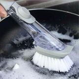  Cọ Rửa Chén Đa Năng Có Cán Đựng Xà Phòng Tiện Lợi 