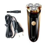  Máy Cạo Râu 3 Lưỡi Sử Dụng Pin Sạc Tiện Dụng 