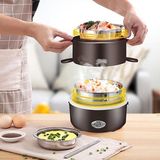  Hộp Cơm Giữ Nhiệt 3 Tầng Cắm Điện Nhỏ Gọn 