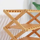  Kệ Giày Dép Gỗ Tre Nhiều Tầng Gấp Gọn Thông Minh 