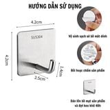  Móc Treo Đồ Kim Loại Dán Tường Siêu Chịu Lực 