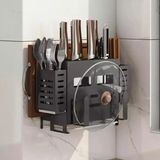  Kệ Để Dao Thớt Đũa Đa Năng Có Thể Đặt Bàn Hoặc Treo Tường 