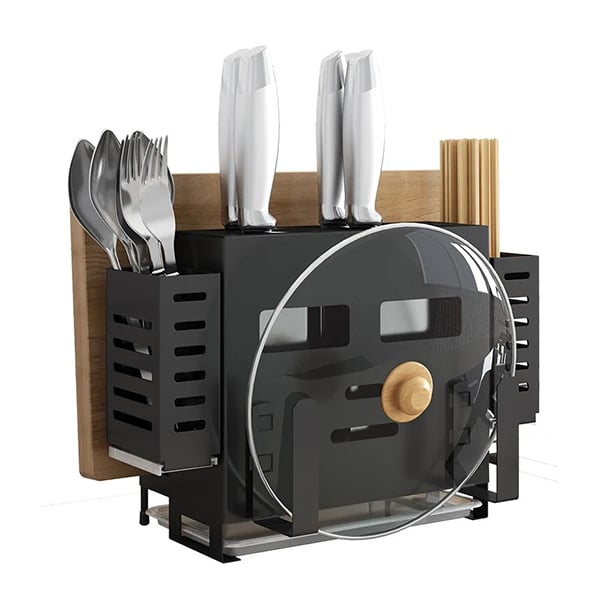 Kệ Để Dao Thớt Đũa Đa Năng Có Thể Đặt Bàn Hoặc Treo Tường