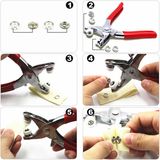  Kìm Bấm Cúc Áo, Dụng Cụ Bấm Khuy Đa Năng Tặng Kèm Cúc Bấm 