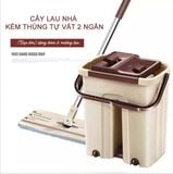  Bộ Cây Lau Nhà Thông Minh Kèm Thùng Vắt 2 Ngăn N167 