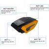  Bơm Lốp Ô Tô Mini 12V Màn Hình Led Điện Tử Tự Ngắt Đa Năng B155 