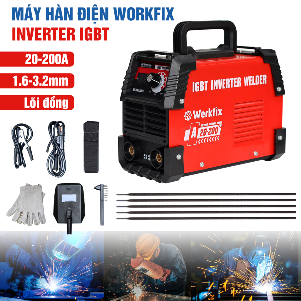 Máy Hàn Mini Workfix WF-MMA200S Đa Năng