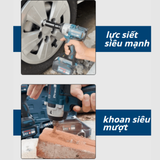  Máy Siết Bulong Bằng Pin Boshun BS-IW380NCP 