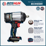  Máy Siết Bulong Boshun BS-IW850N Lực Siết Mạnh 
