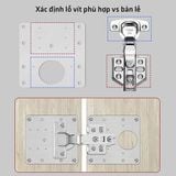 Miếng Thép Sửa Chữa Bản Lề Tủ Bếp, Tủ Quần Áo, Các Loại Cánh Tủ 